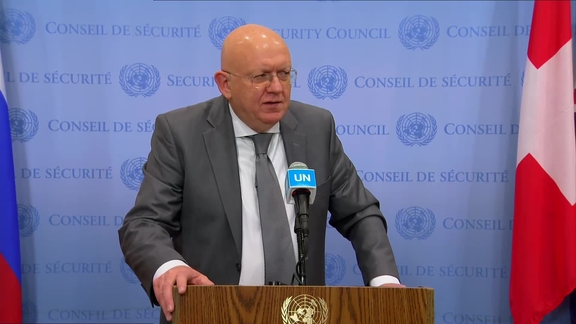 Vassily Nebenzia (Russia) on the situation with Nord Stream - Security Council Media Stakeout