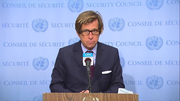 Nicolas de Rivière (France) on the Central African Republic- Security Council Media Stakeout