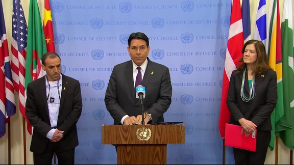 Danny Danon (Israel) and Dorothy Shea (United States) on the situation in the Middle East - Security Council Media Stakeout