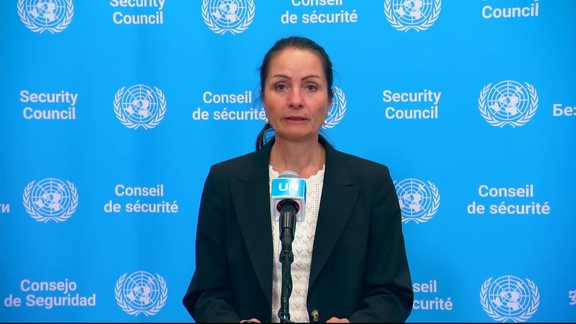 Christina Markus Lassen (Denmark/ Security Council President) Sudan and South Sudan - Security Council Media Stakeout