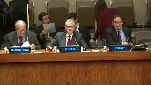 General Assembly Hears Briefing by Independent Commission on Syria