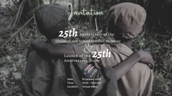 25th Anniversary of the Children and Armed Conflict Mandate with Launch of the 25th anniversary study