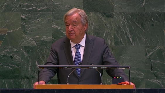 António Guterres (Secretary-General) at the Closing of the 80th Session of the General Assembly - 116th plenary meeting