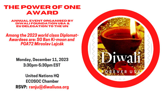 Diwali Stamp – The Power of One Award