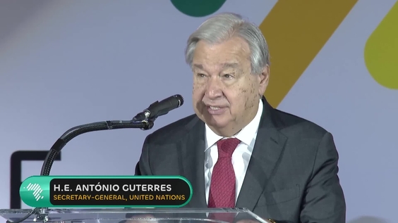 António Guterres (UN Secretary-General) at Unstoppable Africa 2025