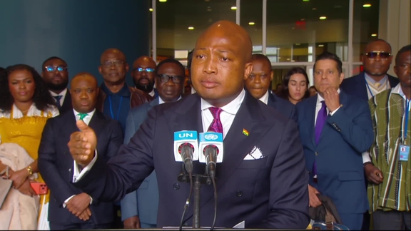 Samuel Okudzeto Ablakwa (Ghana) on the International Day of Remembrance of Victims of Slavery and Transatlantic Slave Trade - General Assembly Media Stakeout