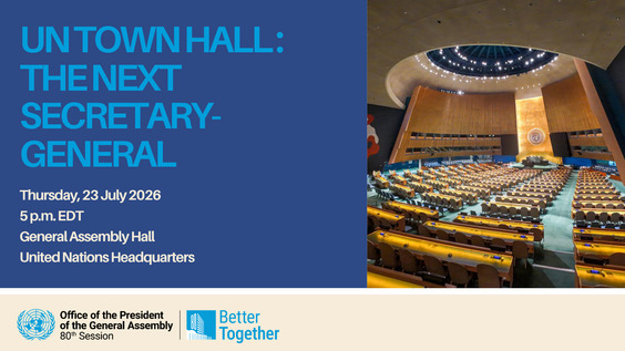 UN Town Hall: The Next Secretary-General