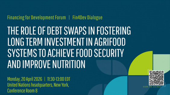 The role of debt swaps in fostering long term investment in agrifood systems to achieve food security and improve nutrition (FFD4 Side Event)