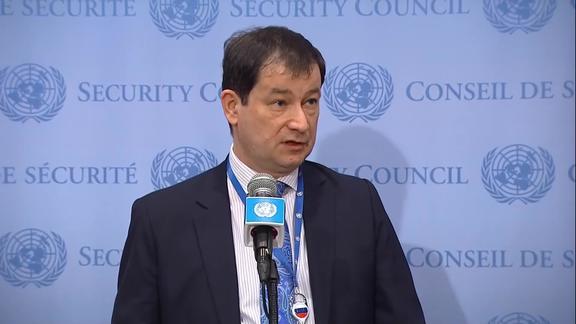 Dmitry Polyanskiy (Russia) on Ukraine - Security Council Media Stakeout