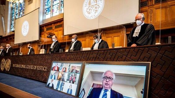 The International Court of Justice (ICJ) holds public hearings on the question of reparations in the case of Armed Activities on the Territory of the Congo (Democratic Republic of the Congo v. Uganda) - questions for experts, part one