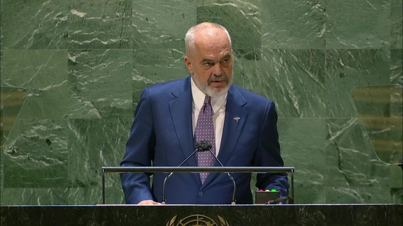 Albania - Prime Minister Addresses General Debate, 76th Session