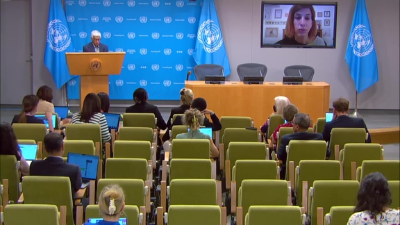 Juliette Touma (UNRWA) on the situation in Gaza - Press Conference
