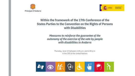 Measures to Reinforce the Guaranty of Autonomy in Exercising the Vote by Person with Disabilities in Andorra (COSP17 Side Event)