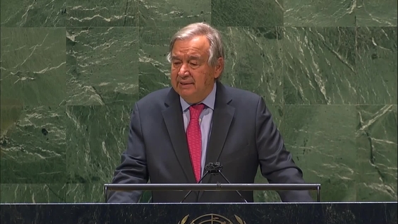 António Guterres (UN Secretary-General) on the closing of the 75th session of the General Assembly - 105th plenary meeting