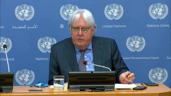 Press Conference: Martin Griffiths (OCHA) on the humanitarian situation in Ukraine.