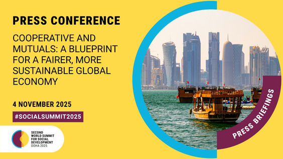 Press Conference: Cooperative and mutuals: A blueprint for a fairer, more sustainable global economy