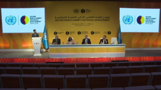 Press Conference: Cooperative and mutuals: A blueprint for a fairer, more sustainable global economy - Second World Summit for Social Development (Doha, Qatar 4-6 November 2025)