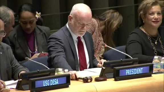 Briefing by President of General Assembly on Oceans Conference