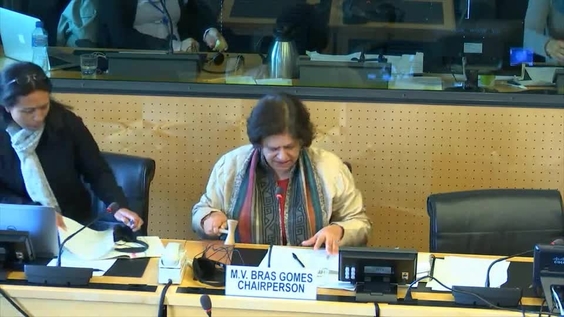 Closing of Session - 28th Meeting 63rd Session Committee on Economic, Social and Cultural Rights