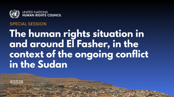 38th Special Session of the Human Rights Council
