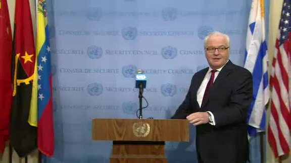 Representative of Russian Federation Briefs Press on Syria