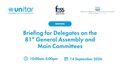 (Part 1) Briefing for Delegates on the 81st General Assembly and Main Committees