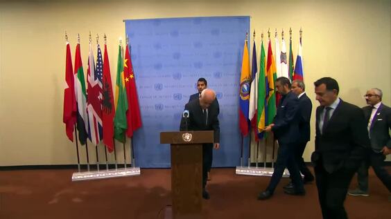 The Arab Group and the Islamic Group on the situation in the Middle East - Security Council Media Stakeout