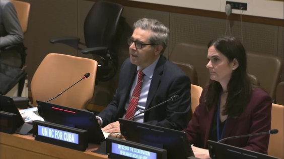 Member States briefing on the response to Hurricane Oscar in Cuba and the UN Plan of Action