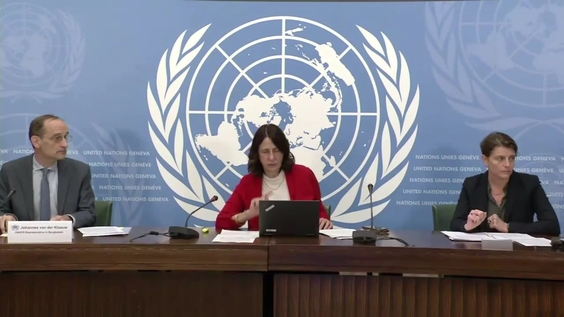 Geneva Press Briefing: HRC, UNDP, UNHCR, IOM, UNICEF, WMO, UNECE