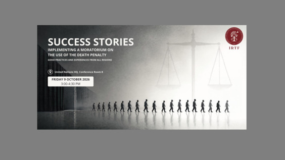 Successful Stories: Implementing a Moratorium on the Use of the Death Penalty - Good Practices and Experiences From All Regions
