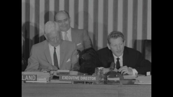 Danny Kaye Speaks at UNICEF Executive Board Meeting