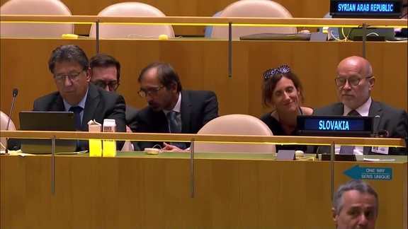 France - President Addresses General Debate, 77th Session