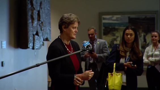 Barbara Woodward (United Kingdom) on Ukraine- Security Council Media Stakeout