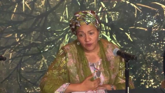 SDG Pavilion - Press Conference: Amina J. Mohammed, UN Deputy Secretary-General to preview the SDG Summit and High-Level Week of UNGA78