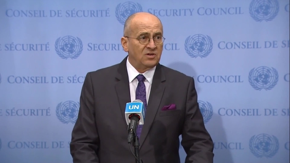 Following SC briefing Poland's Foreign Minister, H.E. Zbigniew Rau (Chairperson-in-Office of the OSCE) on Ukraine - Security Council Media Stakeout