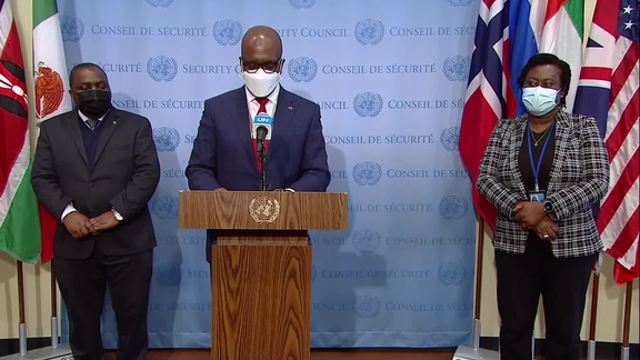 Martin Kimani (Kenya) on Mali - Security Council Media Stakeout