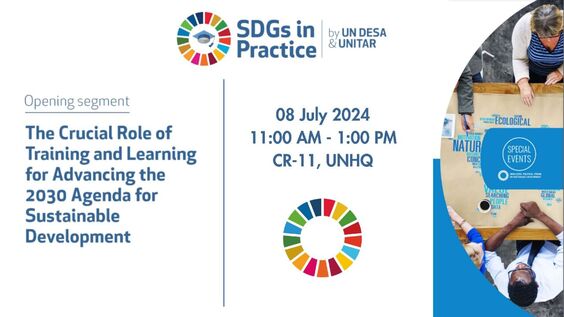 The Crucial Role of Training and Learning for Advancing the 2030 Agenda for Sustainable Development (HLPF 2024 Side Event)