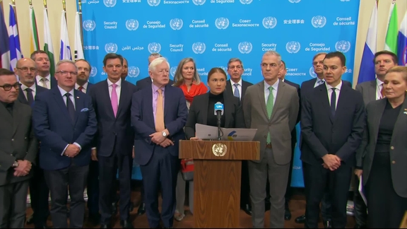 Joint Stakeout on Russia and Ukraine - Security Council Media Stakeout