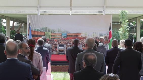 UN Secretary-General António Guterres addresses Groundbreaking of the new Conference Centre at the United Nations Office in Nairobi