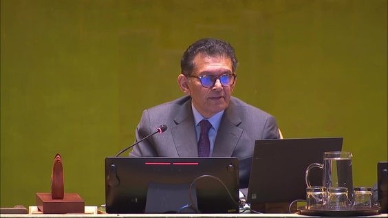 Earle Courtenay Rattray (Chef de Cabinet) on behalf of António Guterres (UN Secretary-General) on the Memory of King Harald V of Norway - General Assembly 108th Plenary meeting, 81st session