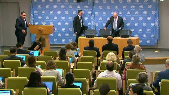 President of Security Council Briefs Press