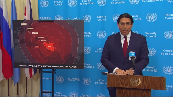 Danny Danon (Israel) on Iran - Security Council Media Stakeout