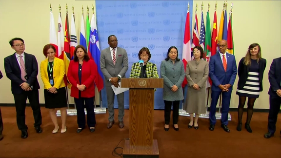 Joint statement members of the Joint Pledges on Climate, Peace and Security - Media Stakeout