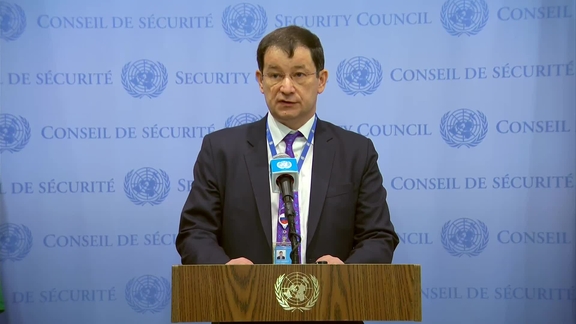 Dmitry Polyanskiy (Russia) on the situation with Nord Stream - Security Council Media Stakeout