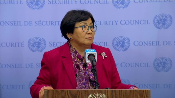 Roza Isakovna Otunbayeva (UNAMA) on the situation in Afghanistan - Security Council Media Stakeout