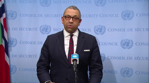James Cleverly (United Kingdom) on Ukraine - Security Council Media Stakeout