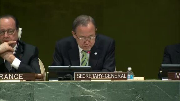 US Secretary of State Addresses Signing Ceremony for Paris Agreement