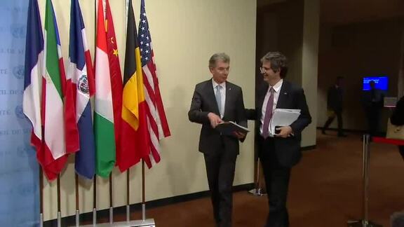 President of Security Council Briefs Press
