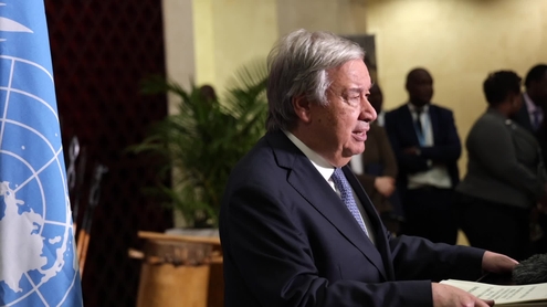 Press Conference: UN Secretary-General António Guterres following his meeting with the President of Burundi, H.E. Evariste Ndayishimiye (Bujumbura, Burundi)
