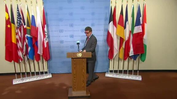 President of Security Council Briefs Press